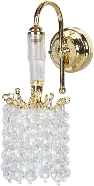 1: 12 Wall Lamp, Miniature Furnitures Dollhouse LED Wall Sconces for DIY