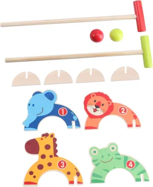 1 Set Cartoon Croquet for Interactive Outdoor Fun with Balls Creative Design for Engaging Play for Childrens Birthdays and Outdoor Activities