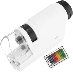 1 Set Educational Microscope Handheld Magnifier for School Supplies Portable Science Experiment Tool for Students No Battery Required Stimulate Interest Biology and Nature