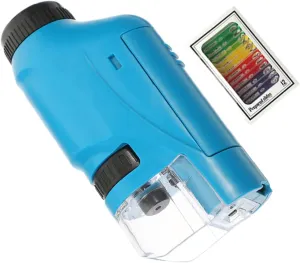 1 Set Portable Microscope Simple Magnifier for Science Exploration Lightweight Design Student Laboratory Accessory Non Specimens