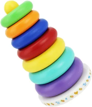 1 Set Stacker Plaything Colorful Educational Colorful Blocks Games Early Color Shape Cognition Plastic