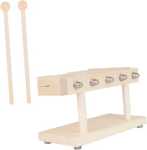1 Set Wooden Percussion Instrument Rhythm Bar Music for Parent Interaction Safe Maple Wood Design Educational Present for Boys