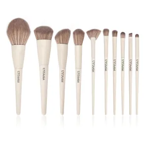 10 Pcs Makeup Brush Set Soft Fluffy Cosmetic Foundation Powder Eyeshadow Beauty Tools Makeup Sponge Beauty Gift Beginner Makeup ﻿