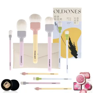 10 PCS Multi-Color Makeup Brush Set Dense & Soft Bristles,with Travel Makeup Bag & Cleaning Box – Professional Synthetic Brushes for Foundation,Eyeshadow, Blending,Blush & More – Complete Makeup Kit