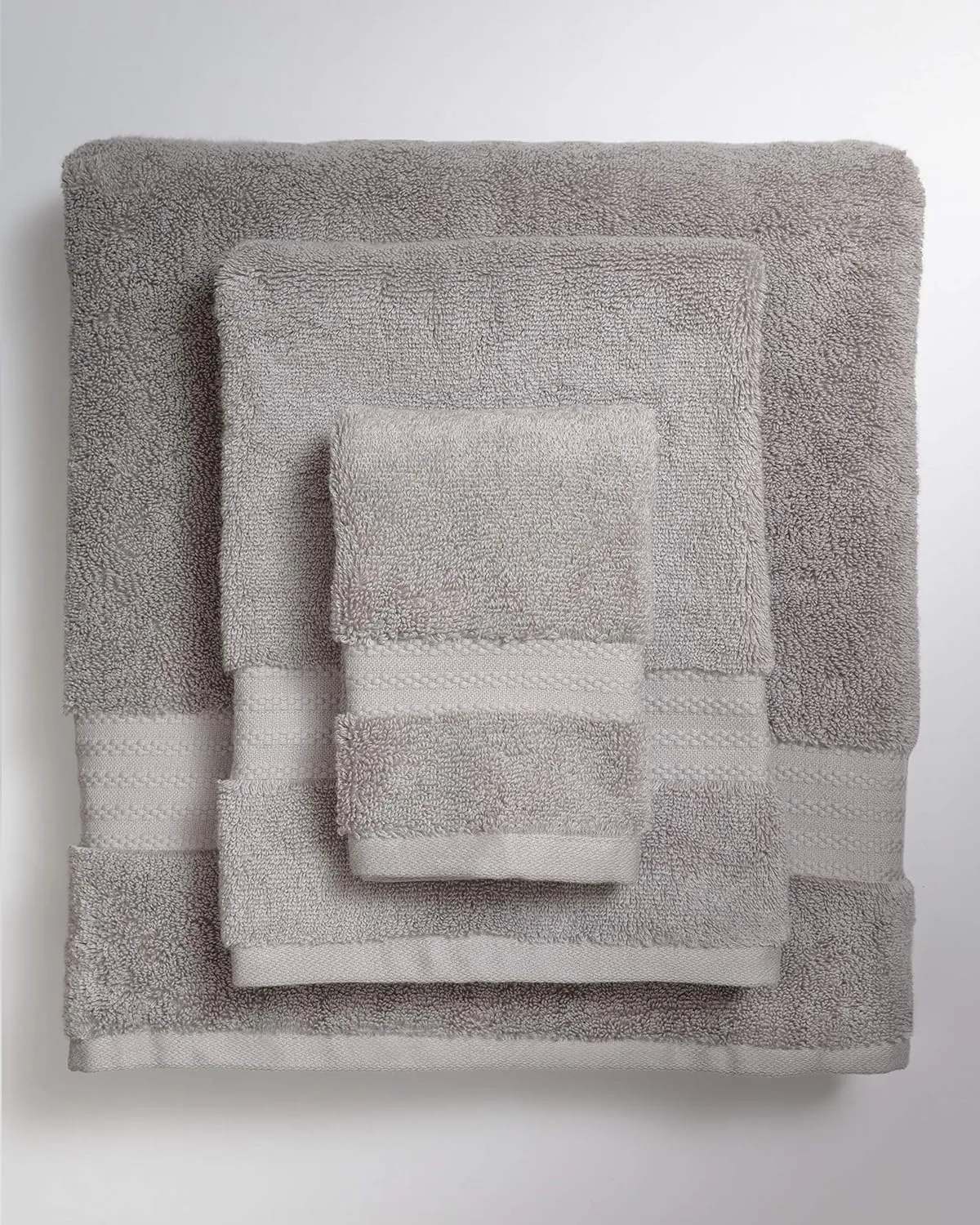100% Organic Cotton Bath Towel Set | Bathroom Luxury Towel Set of 6 | GOTS Certified | Hotel Premium Towels | 700 GSM | 2 Bath Towel 30 x 56 | 2 Hand Towel 16 x 30 | 2 Wash Cloth 13 x 13 | Dark Gray