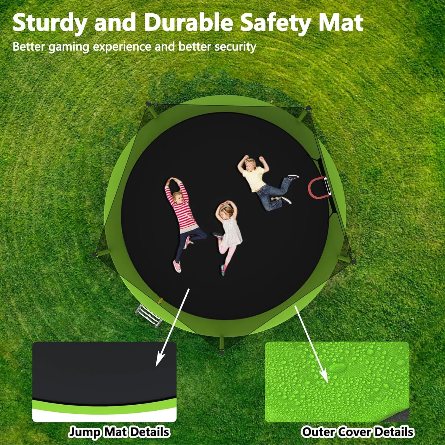 1000 LBS 14FT Outdoor Trampoline with Basketball Hoop & Safety Enclosure Net - ASTM Approved, Heavy-Duty Recreational Trampoline for Kids & Adults