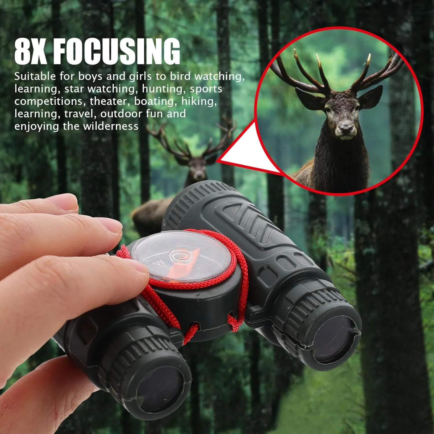 10pcs Telescope Toy Outdoor Playsets Travel Toys Preschool Boy Toys Camping Compass Party Favors for Toy Telescope Science Kit Telescope Toy Training