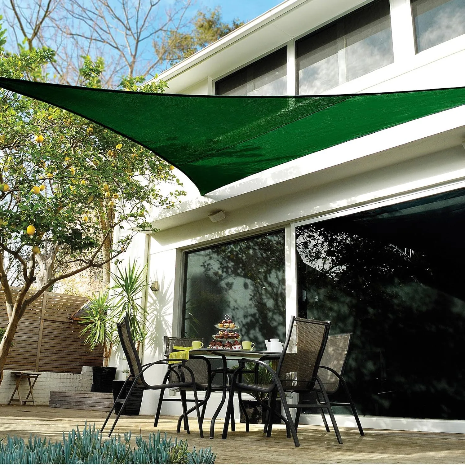 12' Coolhaven Shade Sail Kit, Triangle - Sapphire