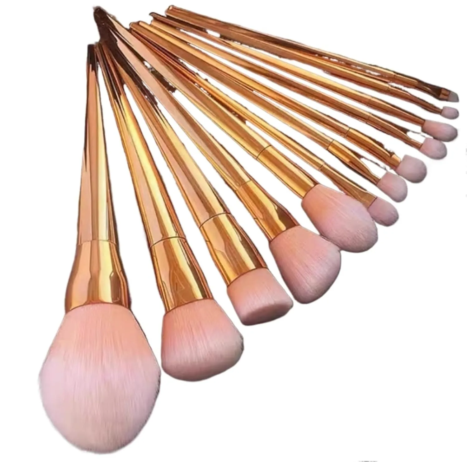 12pcs Golden Mango Collection Makeup Brush Set