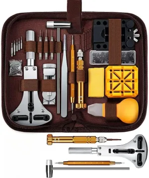 149pc Professional Watch Repair Kit Back Case Remover Opener Battery Replacement