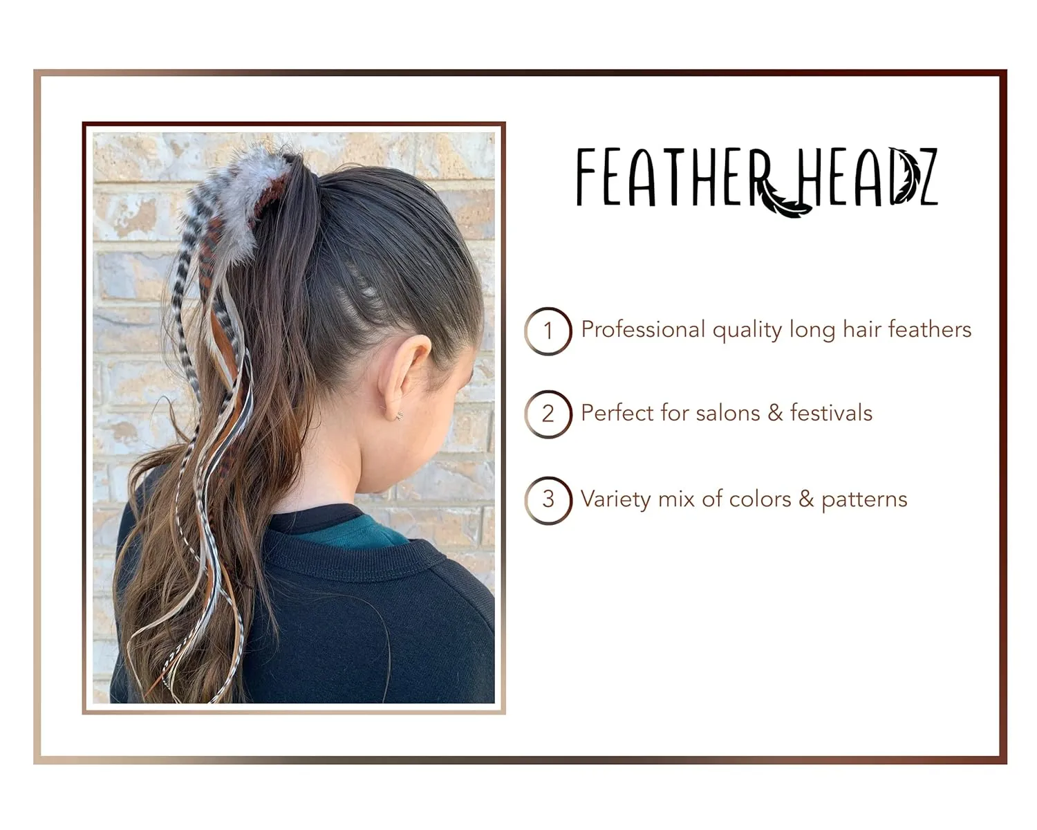 15 Natural Fluffy Color Hair Feathers - 7”- 12” Long - Natural Fluffy Hair Extension, Feather Hair Extension DIY Kit - Eye-Catching Design - 20 Micro-link Beads - 100% Real Rooster Feathers