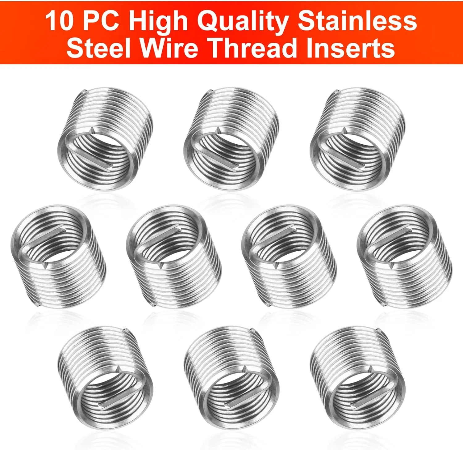 15 PCS Thread Repair Kit M12*1.75mm, Helicoil Metric Thread Repair Insert Kit with HSS Drill Bits, Rethreading Inserts Tool Set for Damaged Thread Repairing (Red)