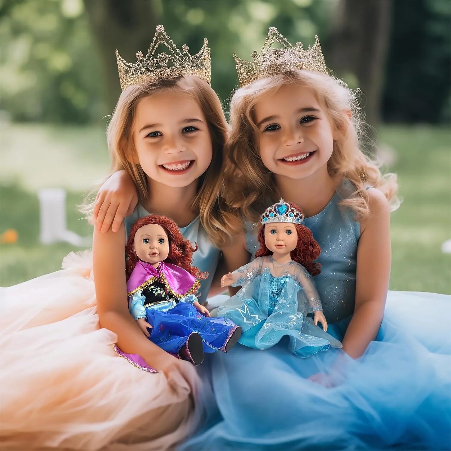 18 inch Doll Clothes Accessories - 6Pcs Different Princess Costume Dress