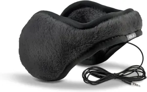 180's Lush Audio Ear Warmer Earmuff Headphones with Mic - Black
