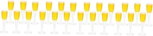 18pcs Miniature Wine Glasses Decorative Tiny House Goblets for Dollhouse Realistic Cocktail Goblets for Miniature Scenes Chic Cute Home Decor