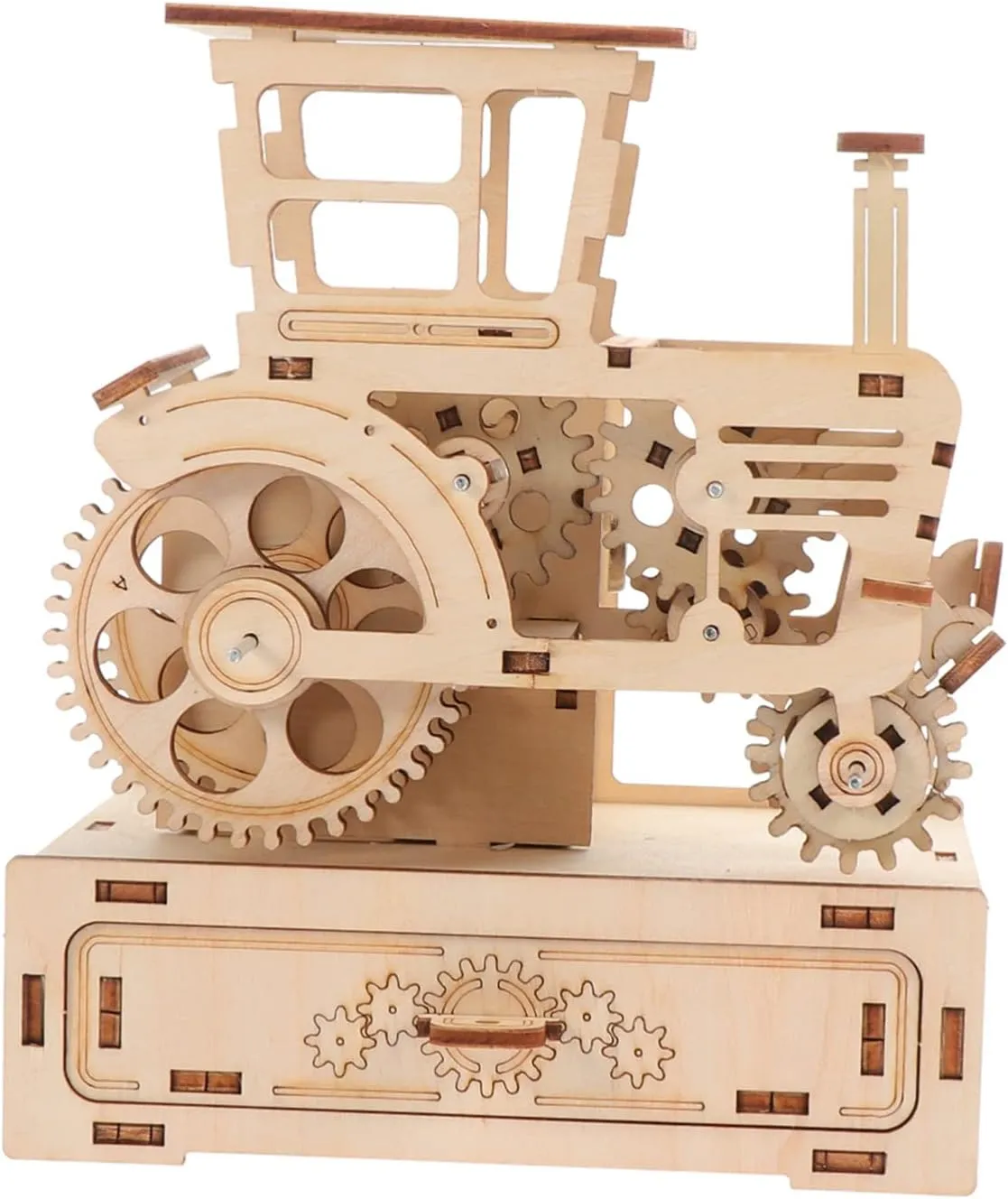1set Model Assembly Toys Harvester Puzzle Toy Musical Box for Boys and Girls Educational Jigsaw Puzzle Develop Creativity Motor Skills for Model Builders