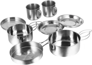 1set Portable Camping Cooking Picnic Cookware Kit for Barbecue and Outdoor Cooking Lightweight and Space-Saving Design for People