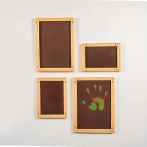 2-Piece Heat-Sensitive Interactive Panels (Large & Small) – Color-Changing Touch Wall Art, Solid Wood Framed Sensory Panels for Sensory Rooms and Therapy Centers– Magic Hands Panel for Autism