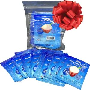 20 Packs (10g Each) Instant Snow Powder – Create a Winter Wonderland! Perfect for Kids, Holiday Fun, and DIY Snow Crafts (10 Sets of 20 Packs (10g Each))