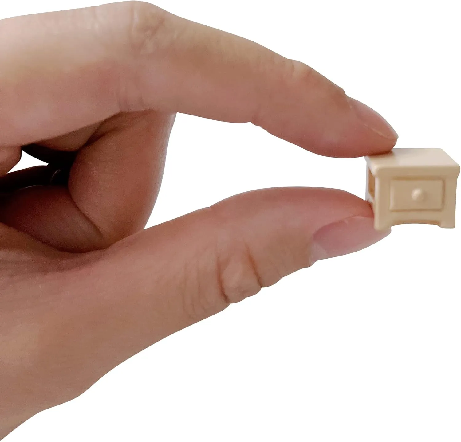 20pcs Khaki Miniature Resin Furniture Sets for Dollhouse Pretend Game Toys DIY Birthday Party