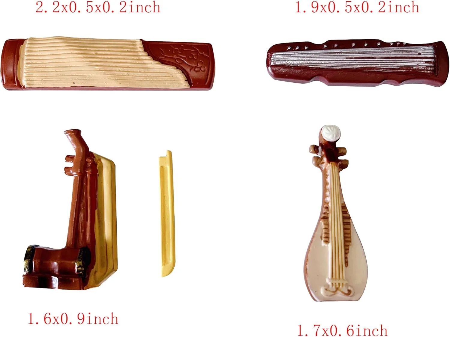 25pcs Mini Musical Instruments Decoration Piano Violin Trumpet Guitar Saxophone Drum Dollhouse Accessory Sets
