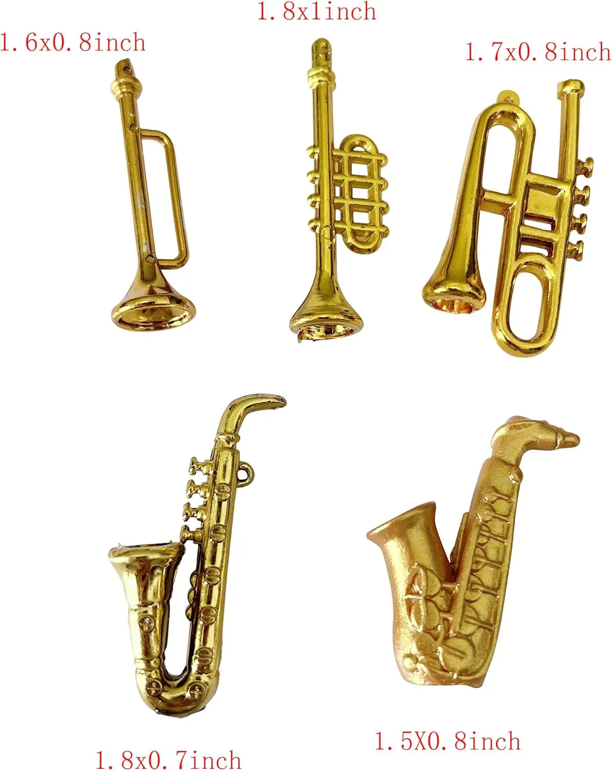 25pcs Mini Musical Instruments Decoration Piano Violin Trumpet Guitar Saxophone Drum Dollhouse Accessory Sets
