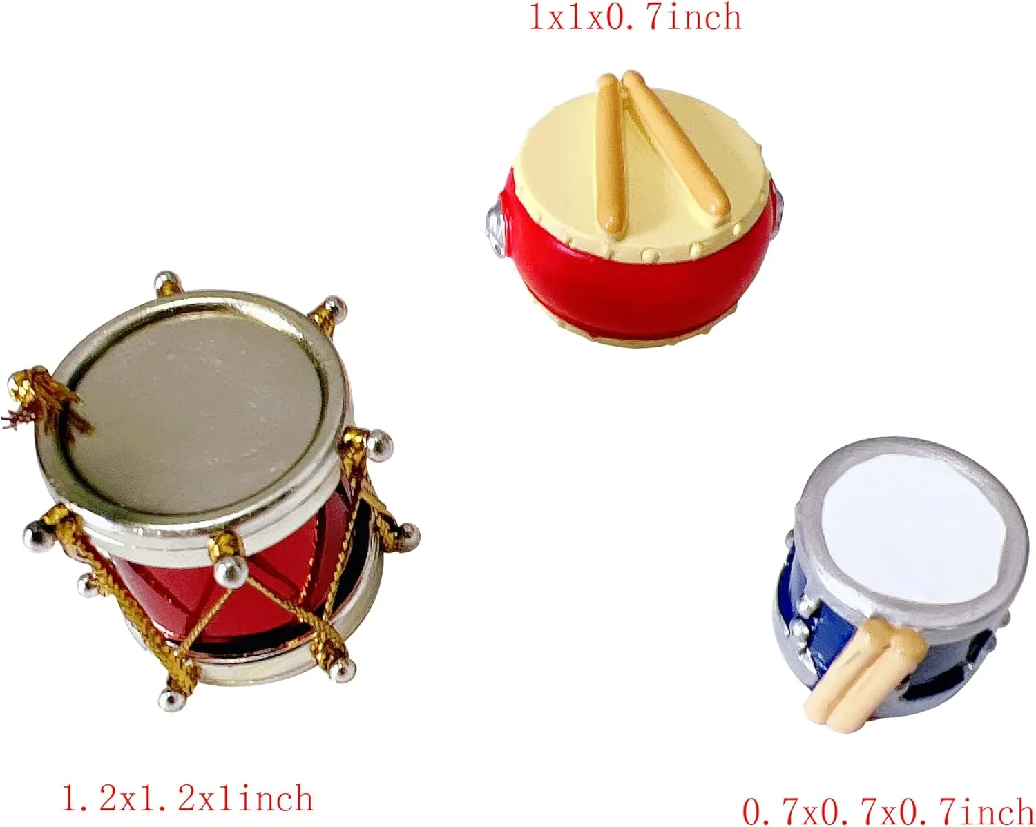 25pcs Mini Musical Instruments Decoration Piano Violin Trumpet Guitar Saxophone Drum Dollhouse Accessory Sets