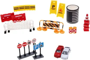 27pcs Miniature Traffic Signs Realistic Simulation Road Models for Sand Table Decor Dollhouse Educational Play for Model Train Layouts and Creative Photography