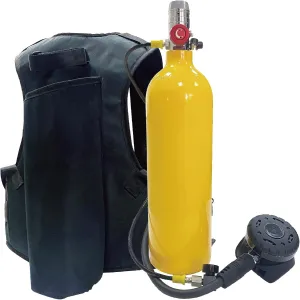 2L Mini Scuba Tank Kit,DOT-Certified Portable Lung Tank with Backpack and Regulator,Scuba Diving Tank up to 35 Mins Breath for Underwater Exploration,Aluminum Tank,Within 30 Ft