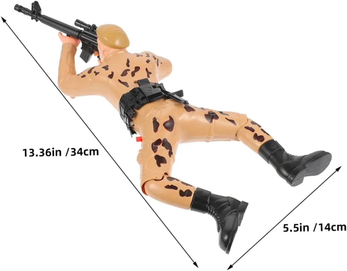 2pcs Crawling Electric Soldier Figurines for Boys Interactive Army Action Figures Engaging Plaything for Early Learning Unique Design for Creative Playtime