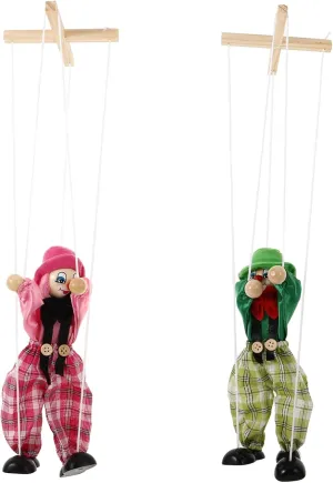 2Pcs Funny Pirate Marionette Hand Puppet for Party Favors Interactive String Puppet for Performances and Creative Play Reusable and Recyclable Decor