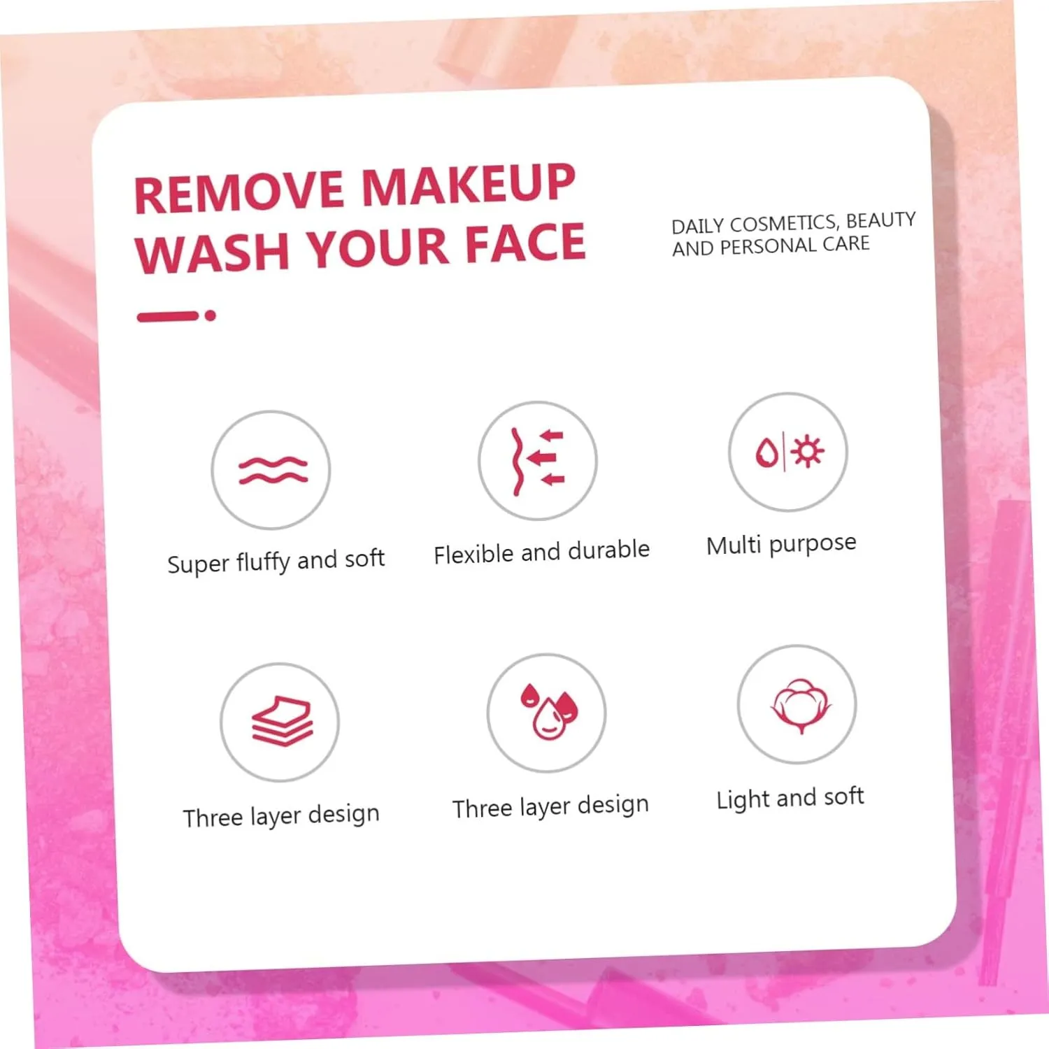 2sets 200pcs Reusable Makeup Removal Pads Soft Facial Cleaning Cushions for Eye Makeup Gentle Cleansing for Home and Travel and Comfortable Use 200pcs*2