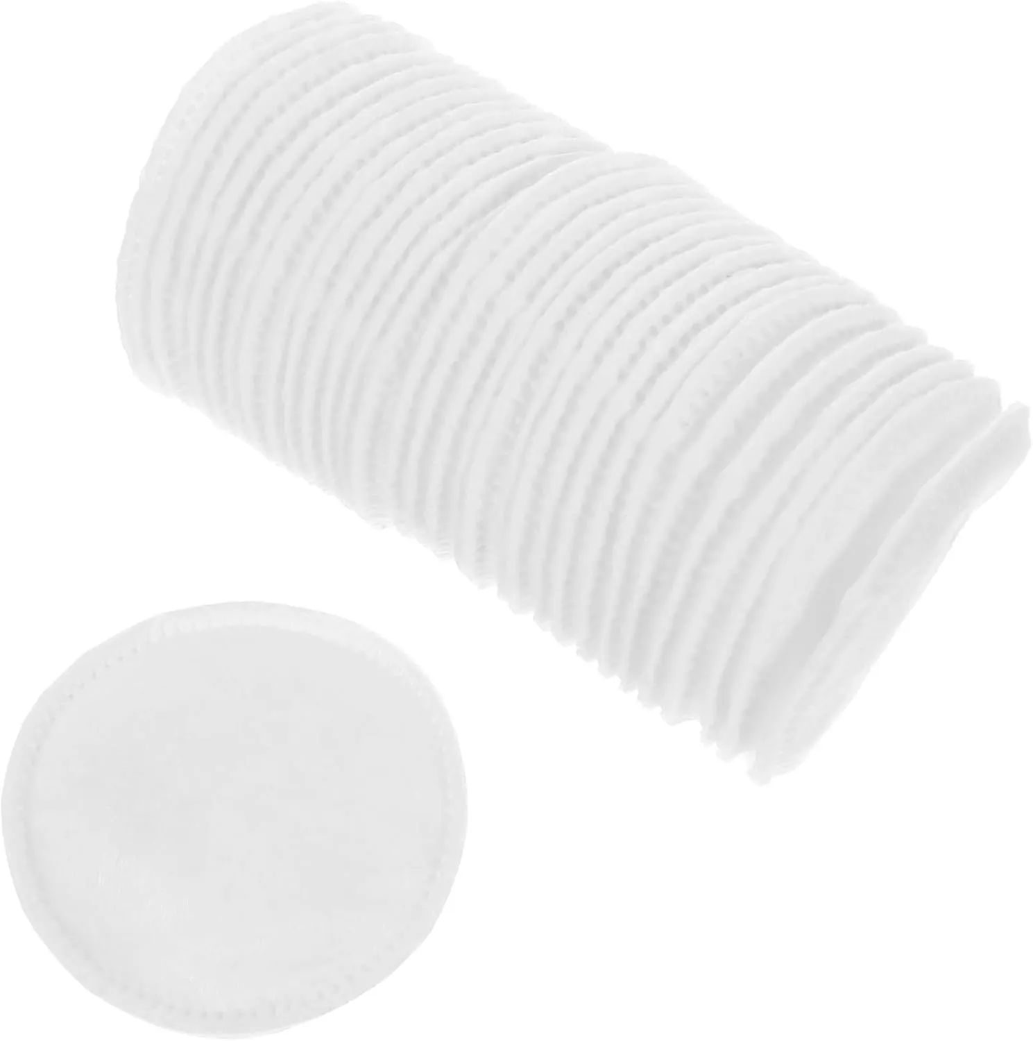 2sets 200pcs Reusable Makeup Removal Pads Soft Facial Cleaning Cushions for Eye Makeup Gentle Cleansing for Home and Travel and Comfortable Use 200pcs*2