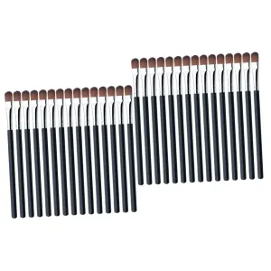 2sets Travel Size Makeup Brushes Green Eye Shadow Brush Makeup Kit 25pcs*2