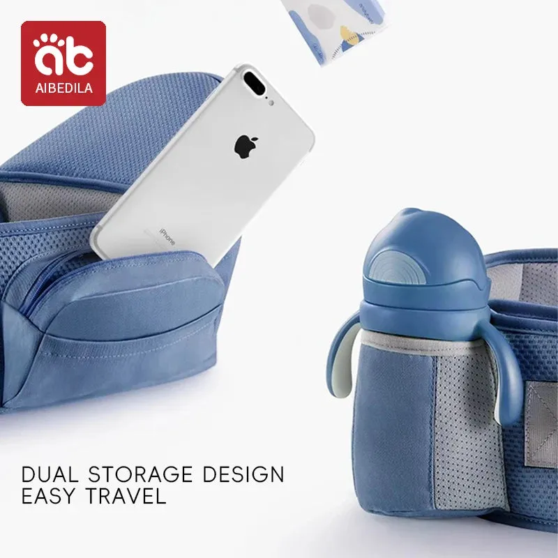 3-in-1 Baby Carrier Waist Stool with Hip Seat & Sling