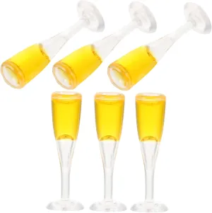 30pcs Miniature Glasses for Dollhouse Decor Realistic Tiny Wine Goblets Compact Glasses for Mini House Scenes and Collectibles