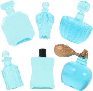 30pcs Miniature Perfume Bottles Statue Decor for Dollhouse Cute Mini Perfume Bottle Figurines Easy to Clean for Scene Models