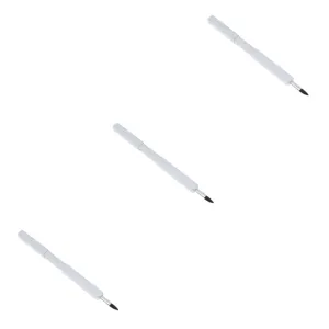 3pcs Retractable Lip Brush with Nylon Fiber and Metal Tube Portable Makeup Tool for Daily Use Beauty Salons and Home Handy Lipstick Applicator Color