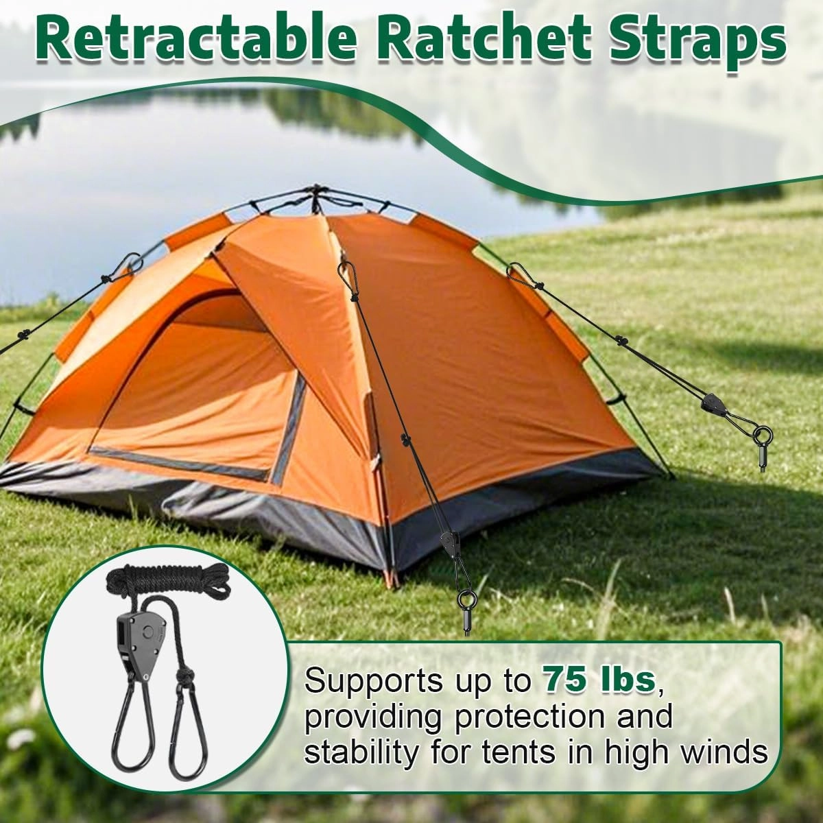 4 Pack 16" Ground Anchors Screw in, Tent Stakes Anchors with T-Handle Hex Wrench & Toolkit & Drill, Heavy Duty Earth Anchors for Tent, Canopy, Trampoline