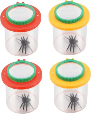 4Pcs Observation Magnifier Viewer Tool for Outdoor Exploration Portable Boxes for Nature Learning