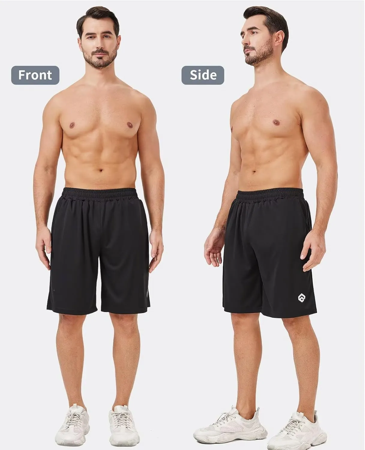 5 Pack Mens Shorts Casual with Pockets,Mens Athletic Shorts 9''Quick Dry Basketball Shorts Men for Gym Running