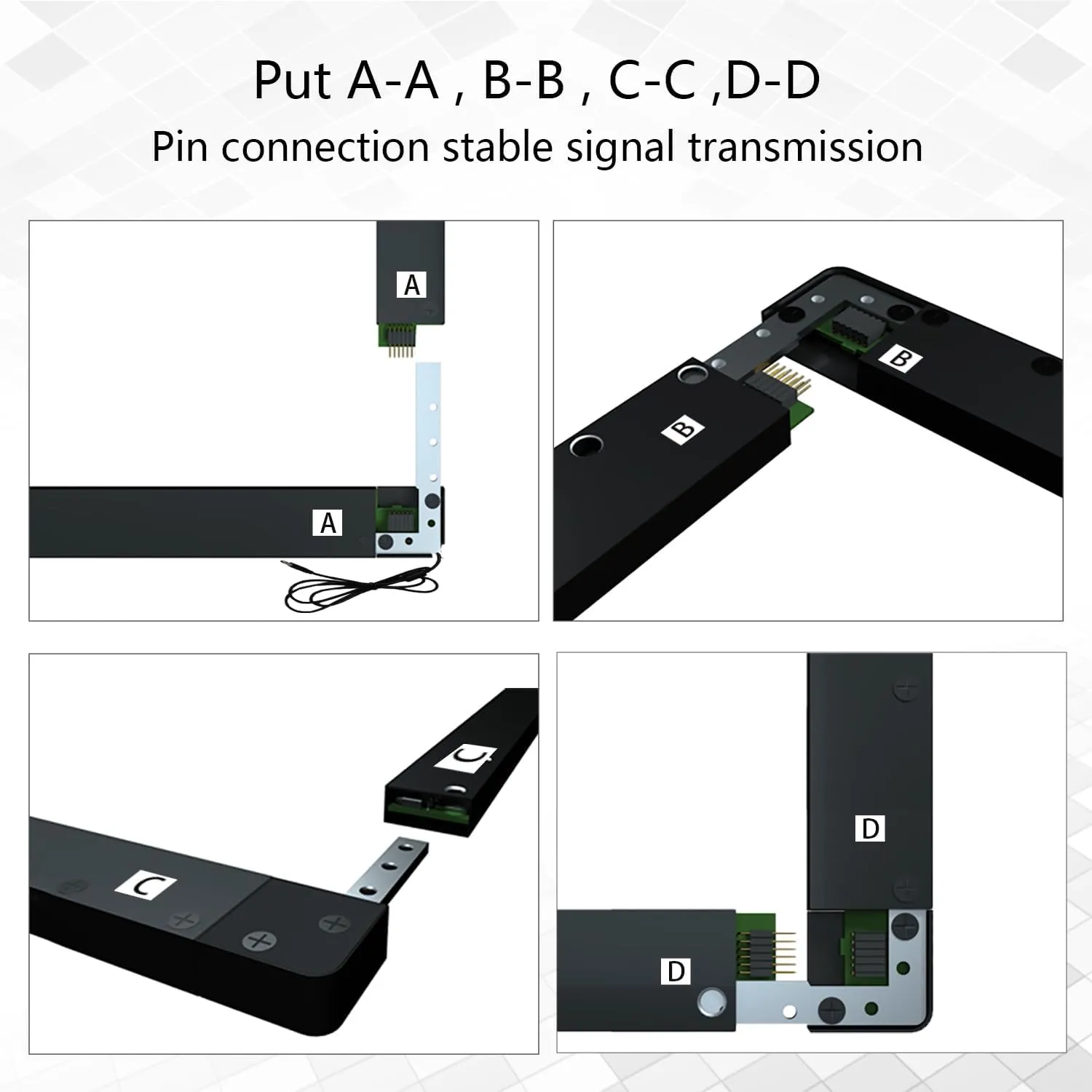55 inch 10 Points IR Touch Frame Infrared Touch Screen Without Glass USB Interface Free-Drive for Touch Monitor, Interactive White Board, Digital Kiosks and Interactive Displays