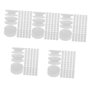 5sets Mini Gear Wheel Pulley Plastic Model Accessories Toy Car Wheels for DIY Projects 100pcs*5