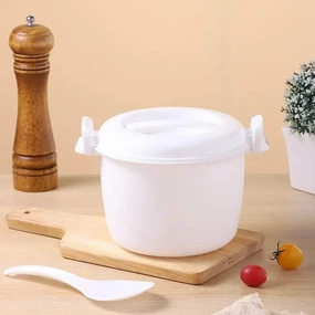 6-in-1 Microwave Cooking Pot - Steamer for Rice Pasta Soup  Vegetables