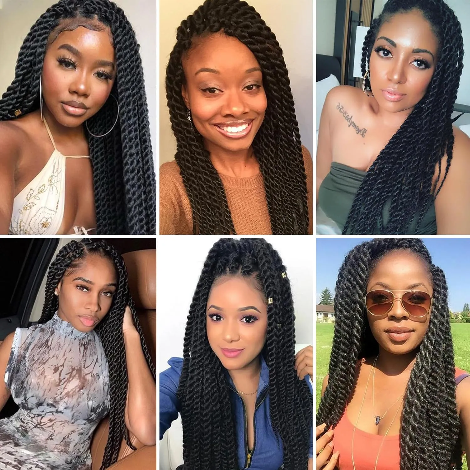 7 Packs Senegalese Twist Crochet Hair Ginger 10 Inch Jumbo Twist Crochet Hair Crochet Havana Twist Crochet Braids for Women Short Kinky Twist Braiding Hair(10 Inch,T350-Black to Ginger)