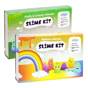 75 Pieces Ultimate DIY Slime Making Kit ( Fluffy and Crunchy, Rainbow Slime Kit - Make 45  Slime) Combo Pack of 2