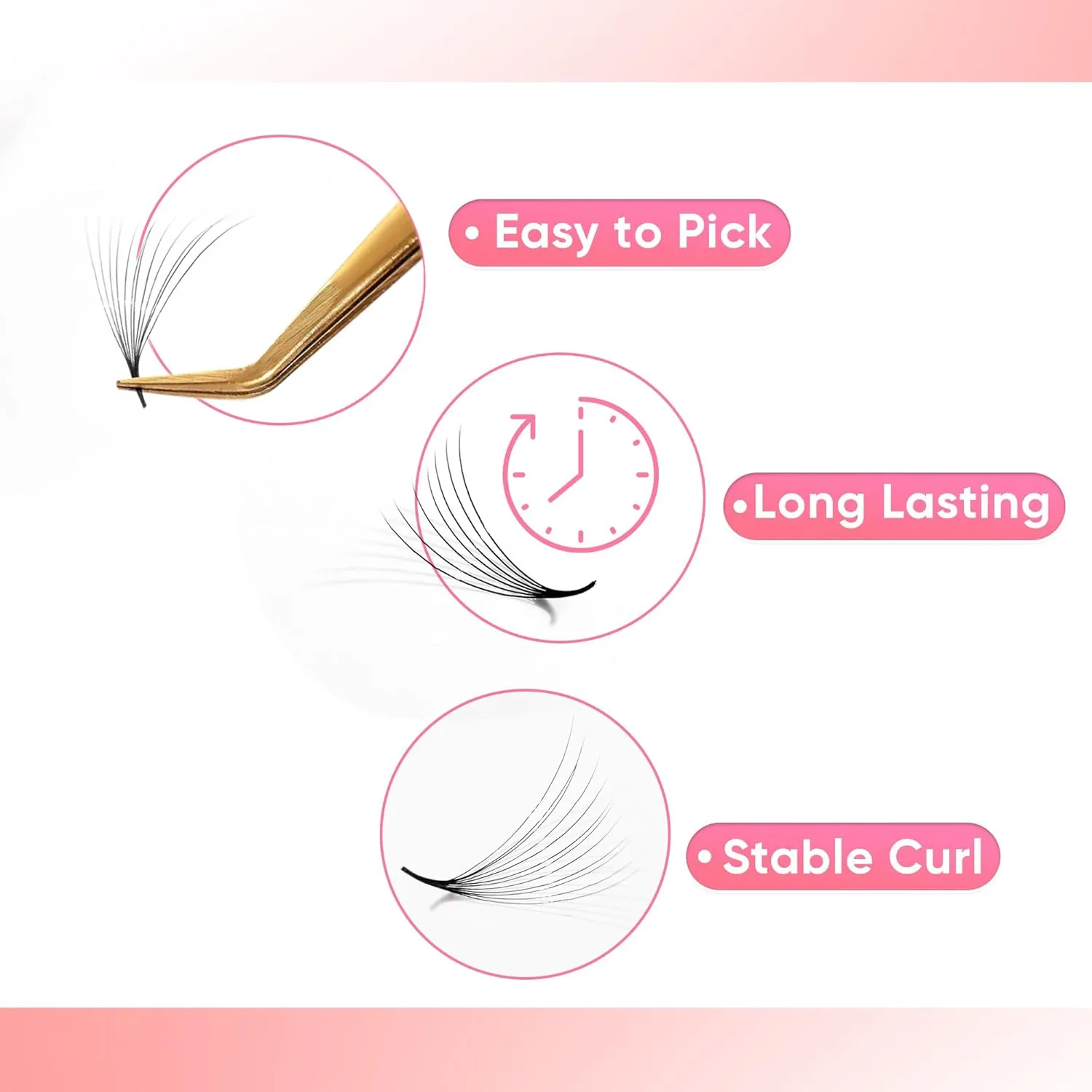 750 Promade Fans Loose Mix, Natural Eyelashes Extensions 3D-16D, Handmade Individual Lashes 0.03/0.05/0.07mm Thickness, C CC D, 8-16mm Length for Fluffy Eyelash Cluster (6D-0.07-D, 14-15-16mm)