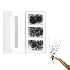 750 Promade Fans Loose Mix, Natural Eyelashes Extensions 3D-16D, Handmade Individual Lashes 0.03/0.05/0.07mm Thickness, C CC D, 8-16mm Length for Fluffy Eyelash Cluster (7D-0.05-C, 14-15-16mm)