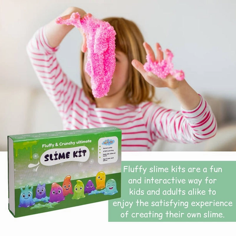 78 Pieces Ultimate Slime Making Kit ( Fluffy and Crunchy, Glow-In-Dark Slime Kit - Make 45  Slime) Combo Pack of 2