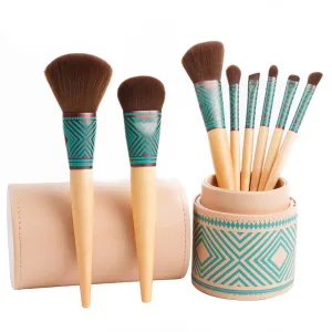 8 Boho Makeup Brush Set Beauty Tools Loose Powder Brush Foundation Brush Makeup Brushes